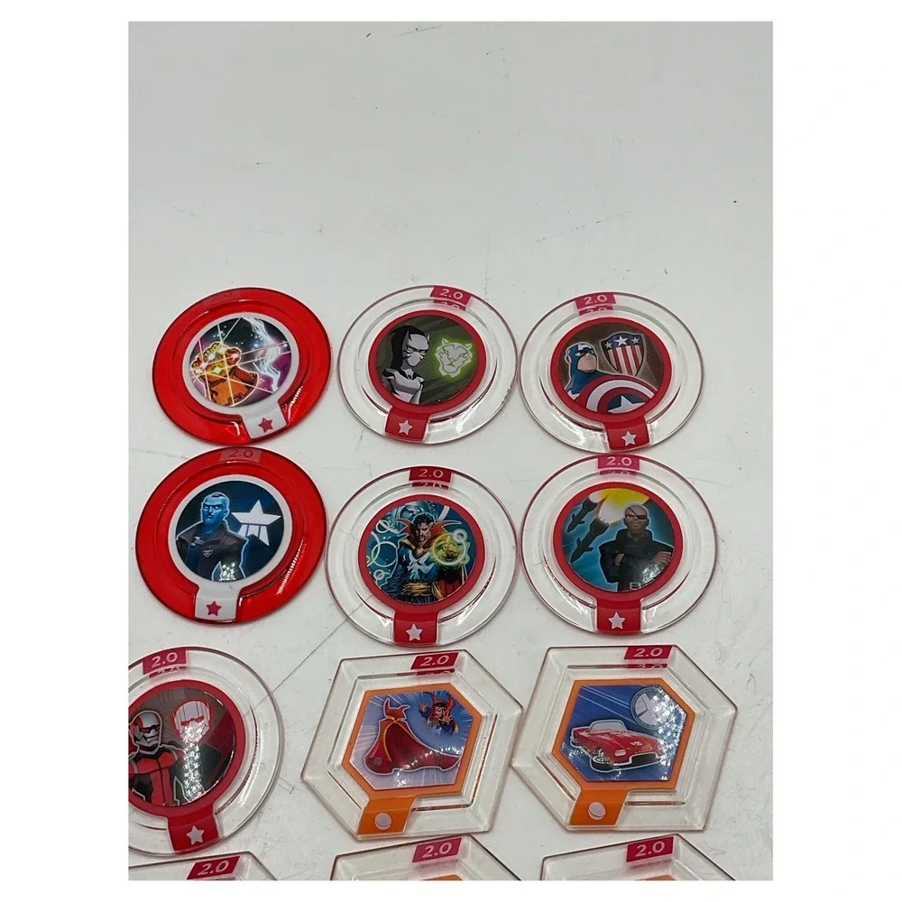 Disney Infinity 2.0 Marvel Super Heroes Power Discs Lot of 12 Dr Strange Gauntle